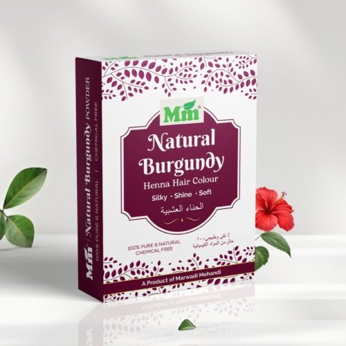 Burgundy Red Henna for Hair Color